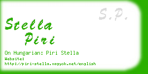 stella piri business card